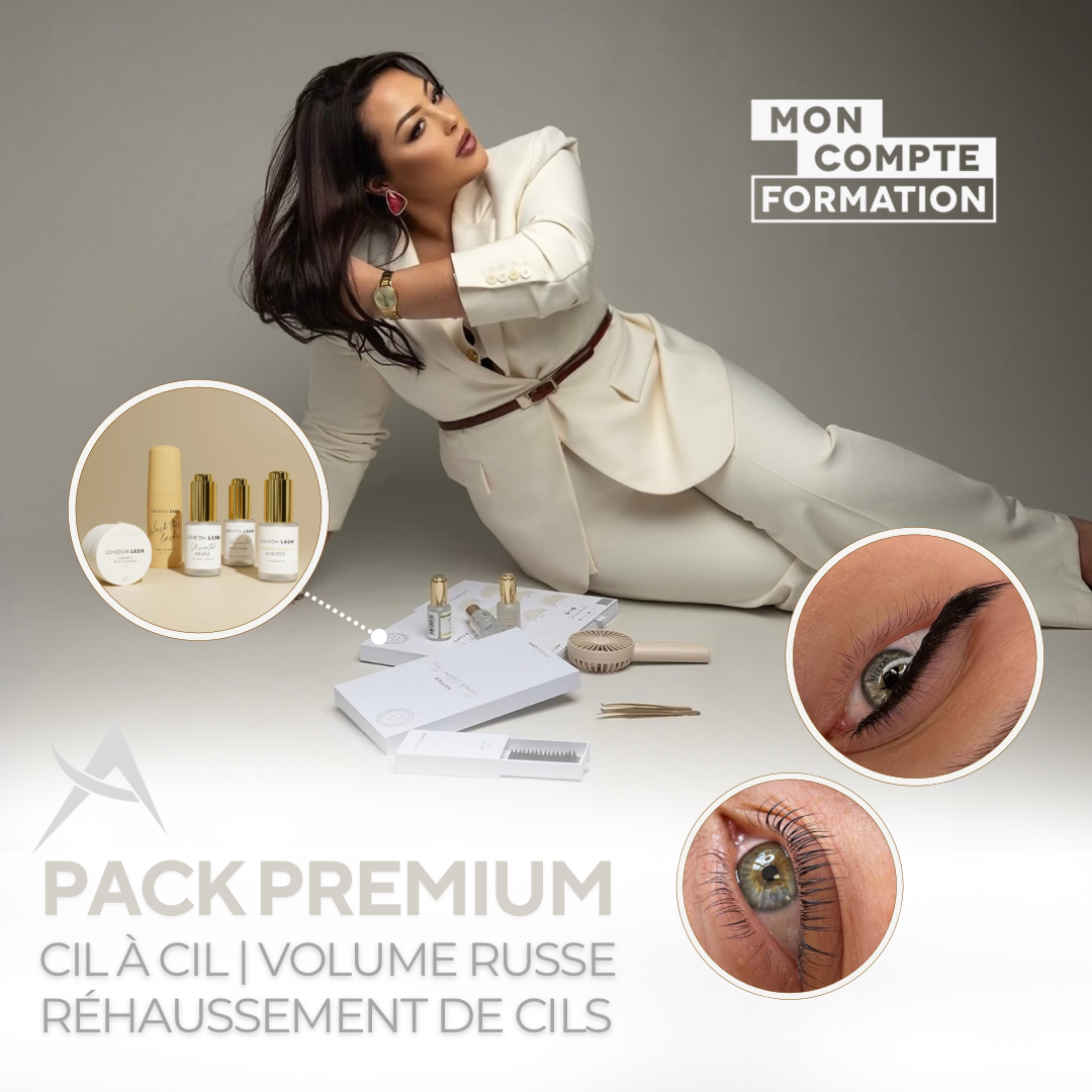 PACK EN LIGNE : CIL CIL | VOLUME RUSSE | LASH LIFT + KIT ( CPF)