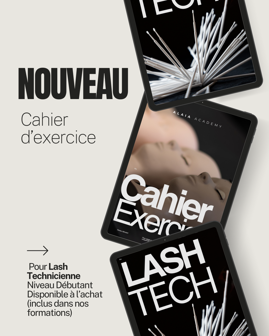 Cahier d’exercices : Lash Tech (Format imprimé)