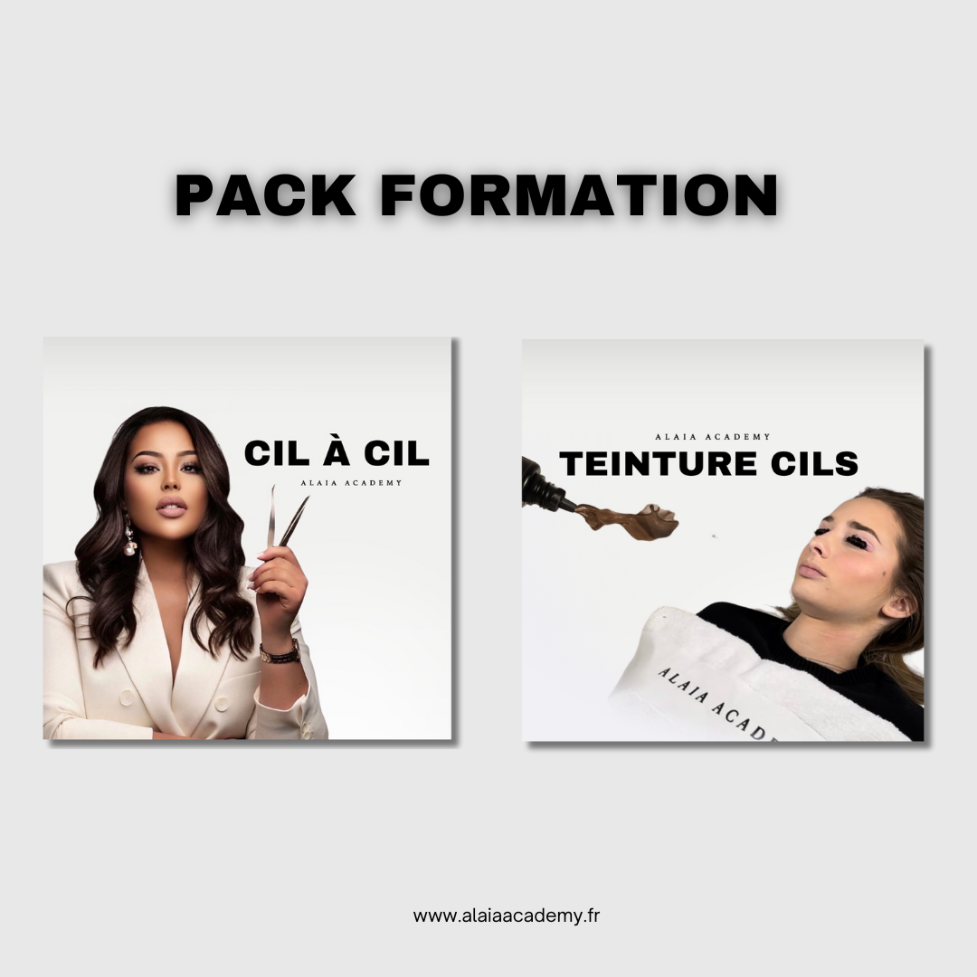 Soldes Pack 2 formations en ligne : Cil à cil et teinture cils