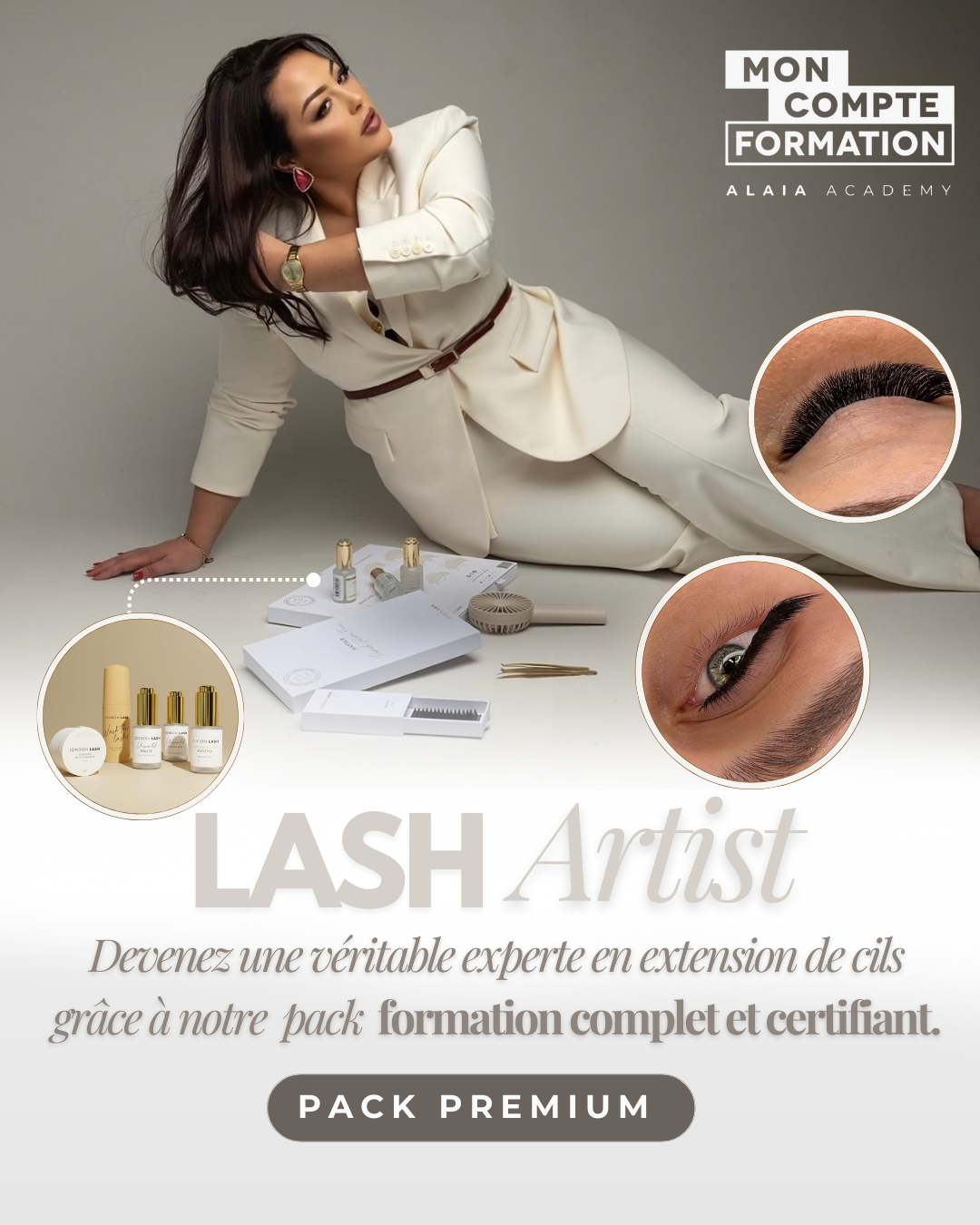 PACK EN LIGNE PREMIUM : CIL CIL | VOLUME RUSSE | LASH LIFT + KIT ( edition limitée )