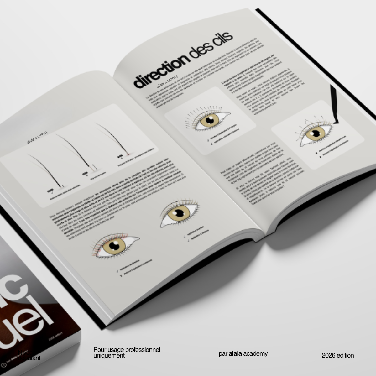 Manuel de formation – Extensions de cils : technique cil à cil (édition imprimée) -Exclusivement réservé aux élèves